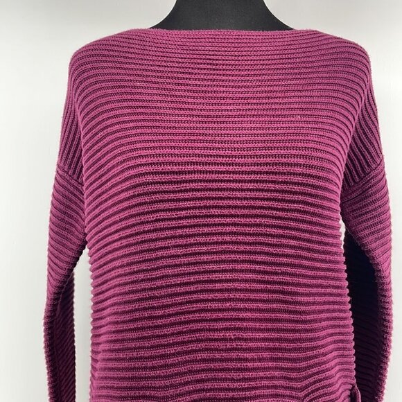 Vince Camuto Plum Burgundy Purple Long Sleeve Tunic Pull Over Sweater SM - Picture 7 of 7